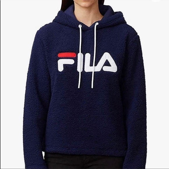 Fila Sweaters - FILA NAVY BLUE PLUSH SWEATER